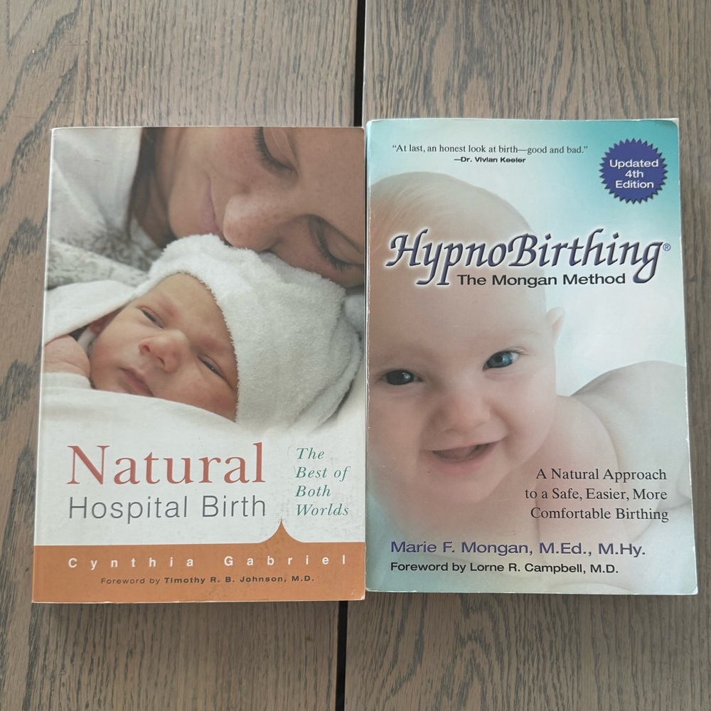 Hypnobirthing and Natural Hospital Birth book bundle